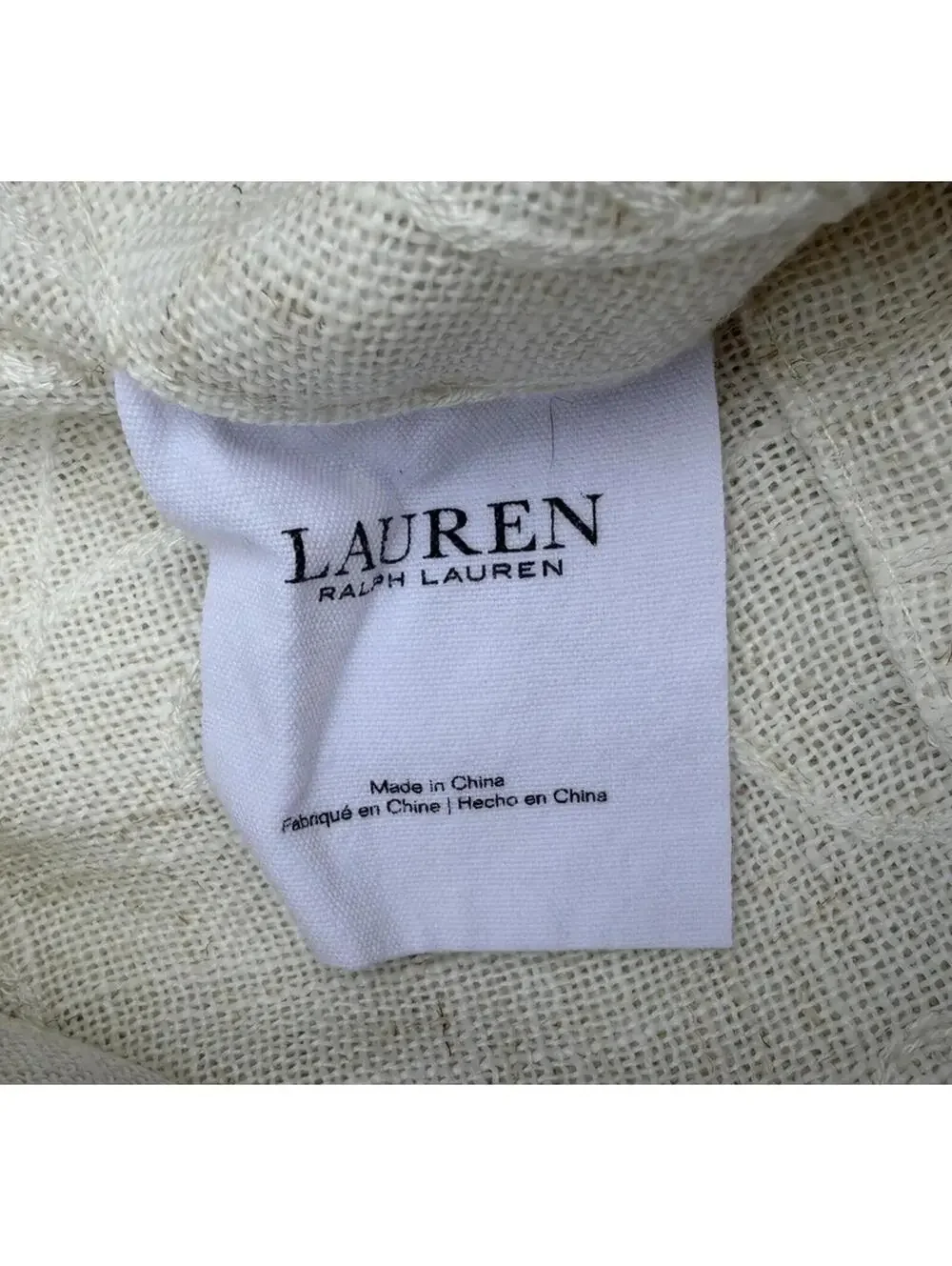 Lauren Ralph Lauren Ivory Fallbrook Embroidered Linen Curtains 4 Panels 54x84